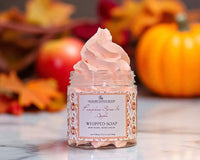 Jabón batido esponjoso de calabaza, manzana y especias