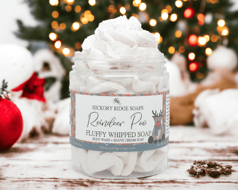 Reindeer Poo Fluffy Whipped Soap Whipped Soap Hickory Ridge Soap Co.   