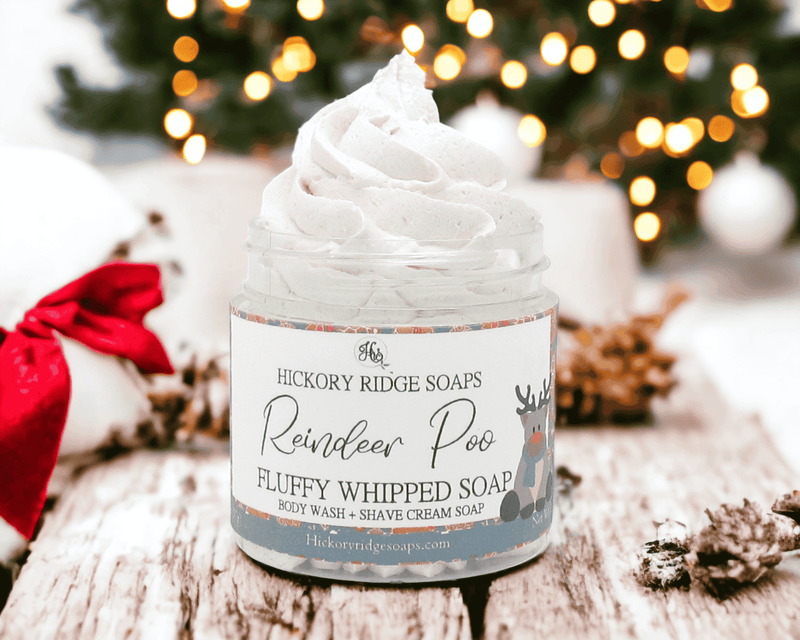 Reindeer Poo Travel Size Whipped Soap Whipped Soap Hickory Ridge Soap Co.   