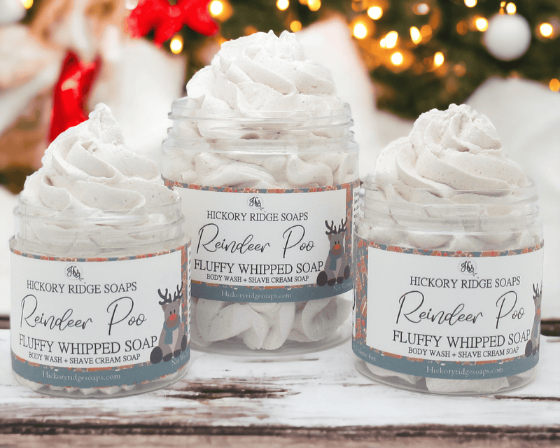 Reindeer Poo Fluffy Whipped Soap Whipped Soap Hickory Ridge Soap Co.   