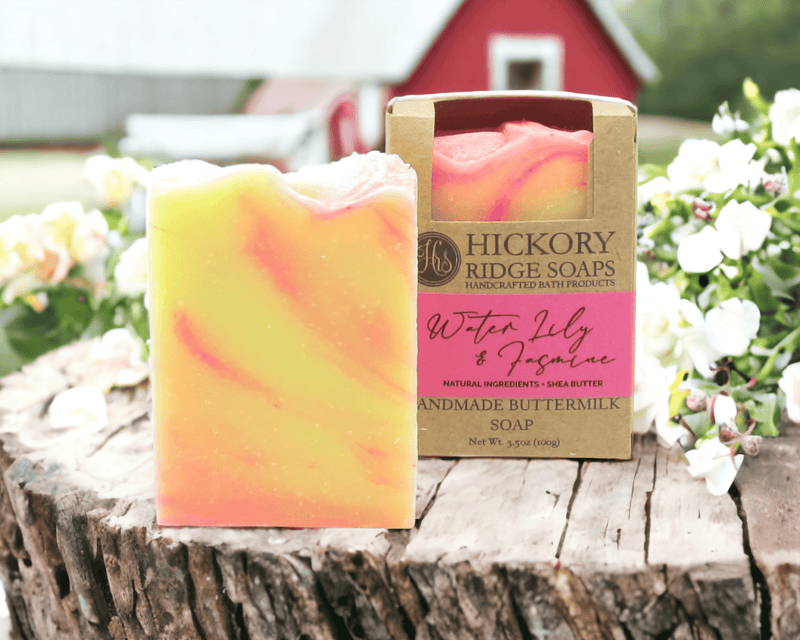Water Lily, Jasmine Handmade Soap Soap Hickory Ridge Soap Co.   