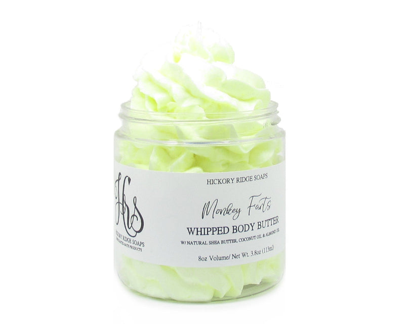 Monkey Farts Whipped Shea Butter whipped body butter Hickory Ridge Soap Co.   