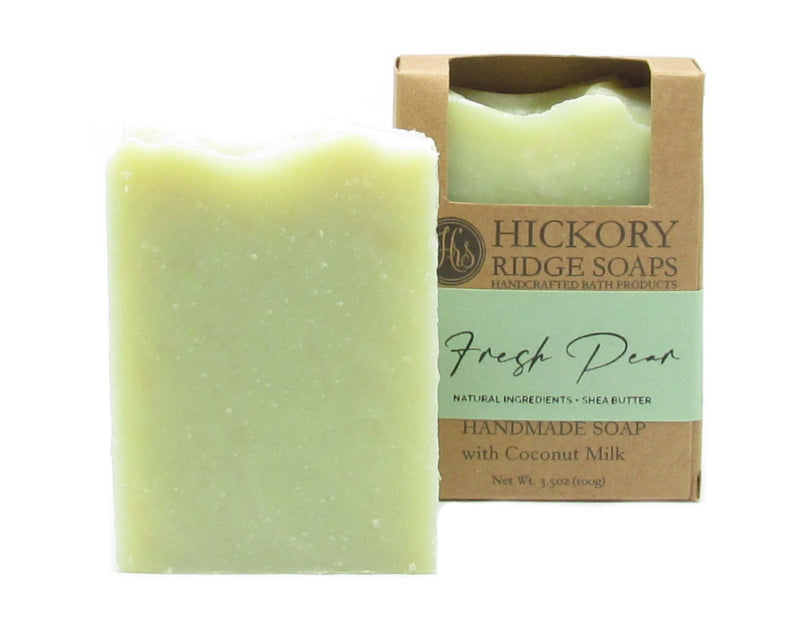 Fresh Pear Handmade Soap Soap Hickory Ridge Soap Co.   
