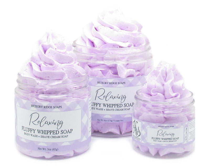 Relaxing Whipped Soap Whipped Soap Hickory Ridge Soap Co.   